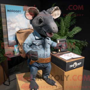 Mascot character of a Black...