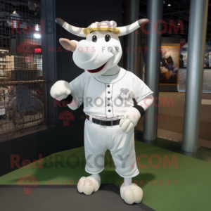 White Cow mascotte kostuum...