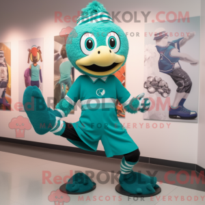 Postava maskota Teal Irish...