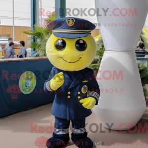 Mascottefiguur van een Navy...