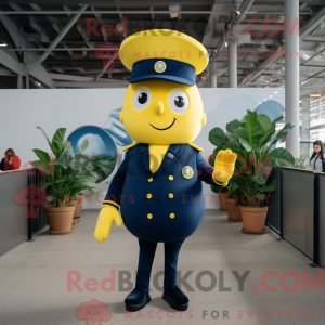 Mascottefiguur van een Navy...