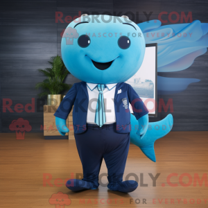 Postava maskota azurového...