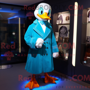 Mascot character of a Cyan...