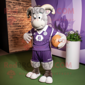 Lavender Ram maskot kostume...