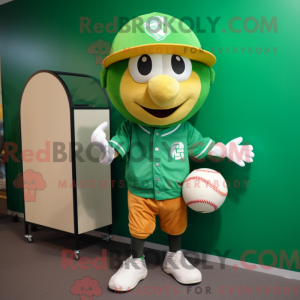 Mascot character of a Green...