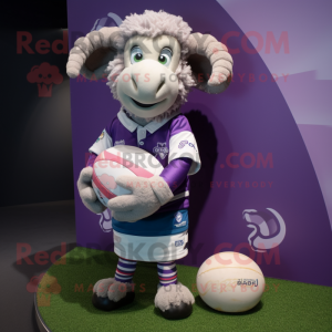 Lavender Ram maskot drakt...