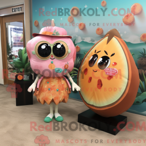 Mascot character of a Peach...