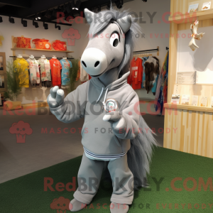 Mascot character of a Gray...