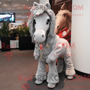Mascot character of a Gray...