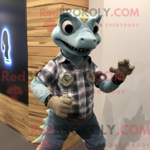 Mascot character of a Gray...