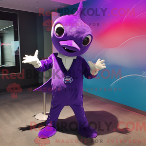 Postava maskota Purple...