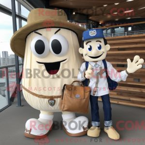 Maskot karaktär av en Cream...