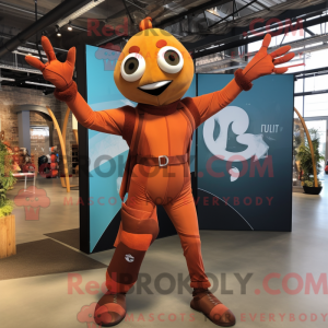 Mascot character of a Rust...