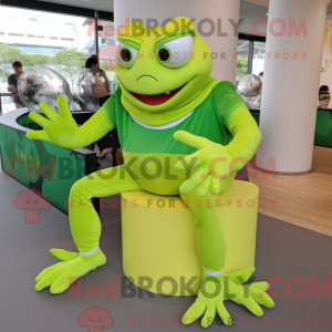 Mascot character of a Lime...