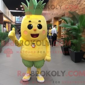 Postava maskota citronově...