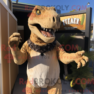Postava maskota Tan T Rex...
