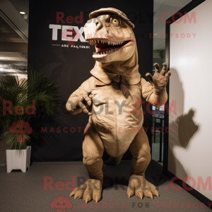 Postava maskota Tan T Rex...
