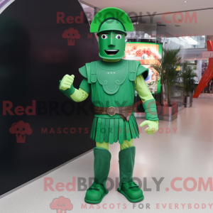 Mascot character of a Green...