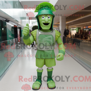 Mascot character of a Green...