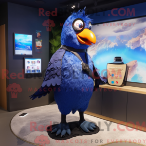 Mascot character of a Blue...