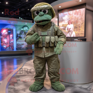 Silver Green Beret mascotte...