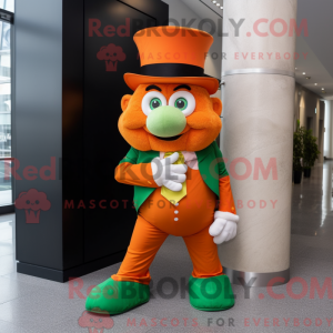 Postava maskota oranžového...