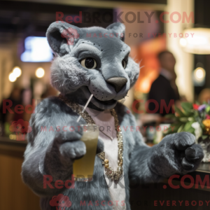 Mascot character of a Gray...
