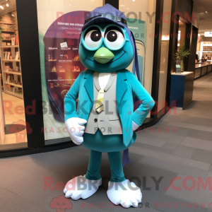 Postava maskota Teal Candy...