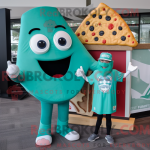 Mascot character of a Teal...