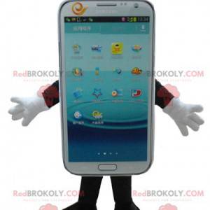 Mascote de celular com tela de toque branca - Redbrokoly.com