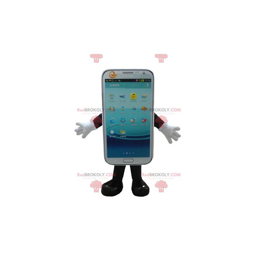 Mascote de celular com tela de toque branca - Redbrokoly.com