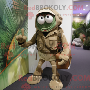 Mascot character of a Olive...
