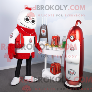 Mascot character of a White...