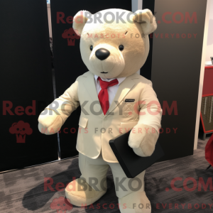Personaje mascota de un oso...