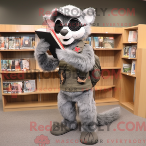 Mascot character of a Gray...