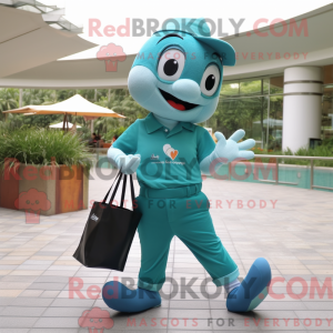 Maskotfigur z Teal Arrow Of...