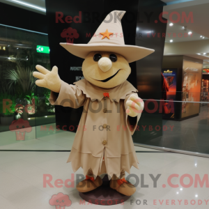 Mascot character of a Beige...