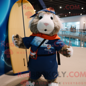 Mascot character of a Navy...