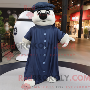 Mascot character of a Navy...