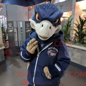 Maskotfigur af en Navy...