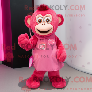 Mascot character of a Pink...