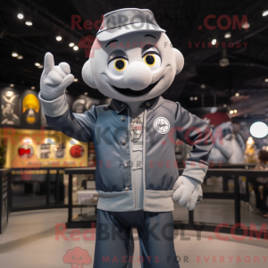 Mascot character of a Gray...