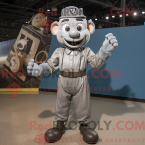 Mascot character of a Gray...