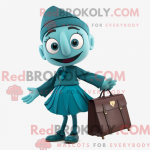 Mascot character of a Teal...