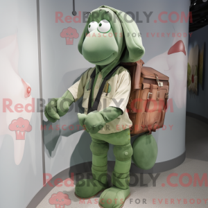 Mascot character of a Green...