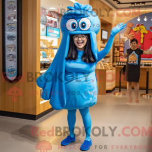 Mascot character of a Blue...