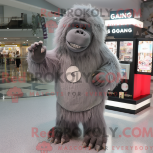 Mascot character of a Gray...