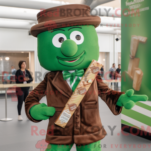 Mascot character of a Green...
