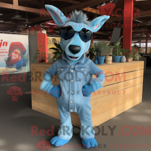 Mascottefiguur van een...