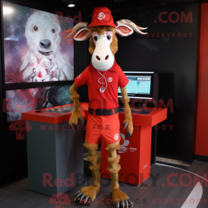 Mascot character of a Red...